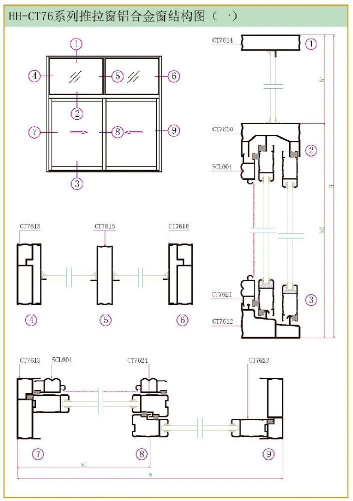 HH-CT76系列推拉窗
